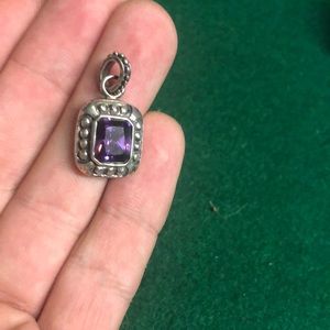 Amethyst and 925silver pendant